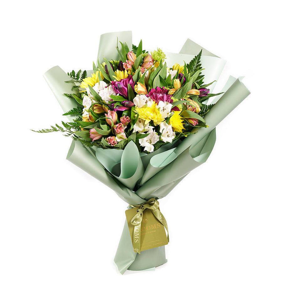 Eternal Sunshine Mixed Peruvian Lily Bouquet - Mixed Floral Bouquet Gift - Same Day America Delivery
