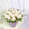 Exceptional White Rose Arrangement – Rose Gifts – America delivery