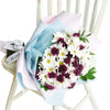 White and purple daisy floral bouquet. Same Day America Delivery