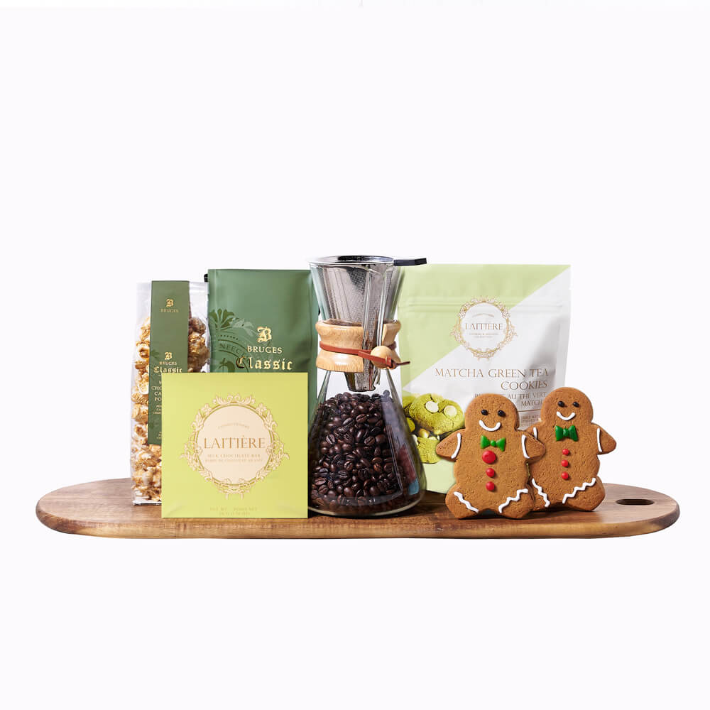 Holiday Cookie &amp; Coffee Gift Set, christmas gift basket, christmas gift, christmas, holiday gift basket, holiday gift, holiday