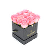 Impeccable pink rose hat box arrangement. America Blooms-America Blooms Delivery. 