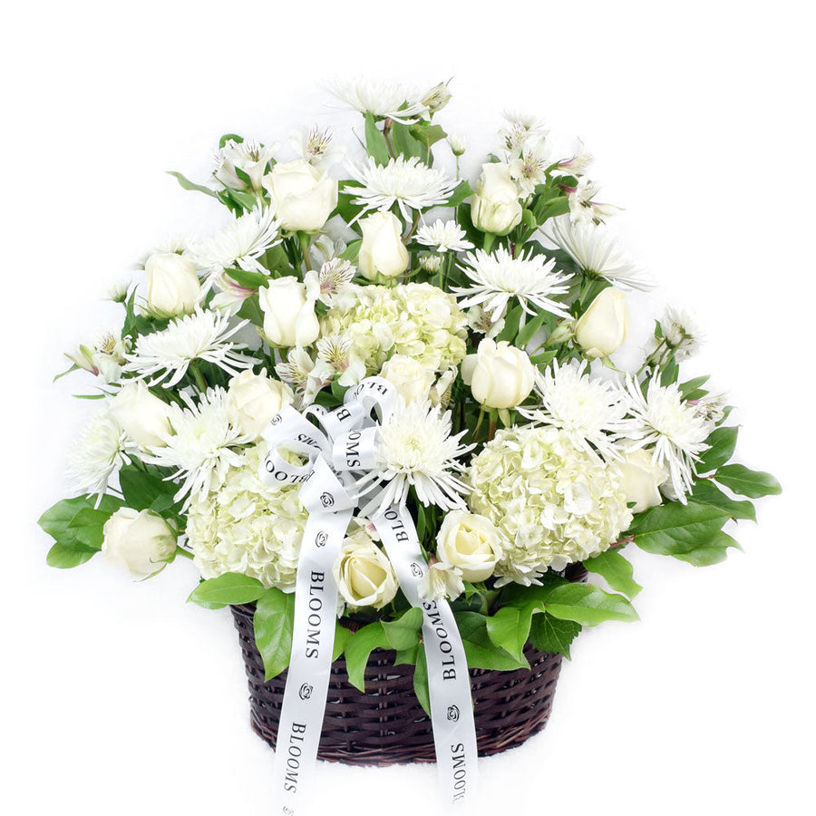 Luminous Mixed Flower Arrangement, white mixed flower arrangement, from America Blooms - America Delivery.