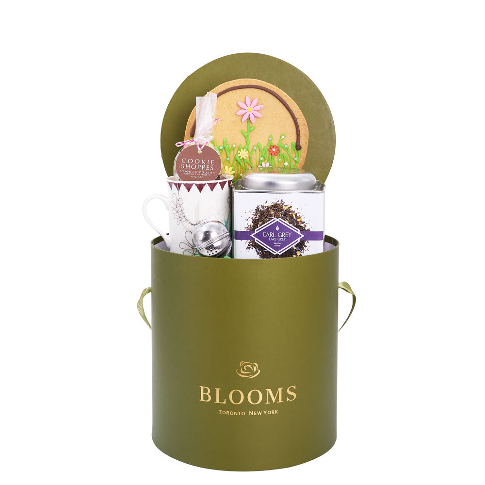 Mother’s Day Tea & Cookie Gift Box, Mother’s Day Gift Baskets from America Blooms - America Delivery.