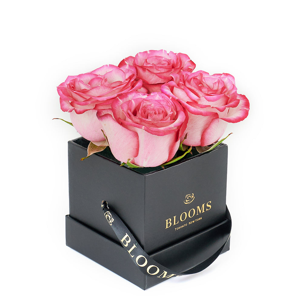 Mother’s Day Demure Pink Rose Gift, Roses Hat Box from America Blooms - America Delivery.