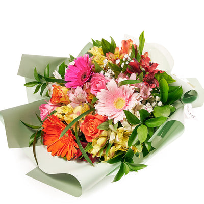 Parisian Brilliance Peruvian Lily Bouquet - Mix Floral Bouquet Gift - Same Day America Blooms Delivery