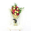 Raspberry Ripple Mixed Rose Bouquet. White Tea Roses. Flower Gifts from America Blooms - America Delivery.