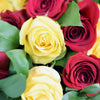Raspberry Ripple Mixed Rose Bouquet. White Tea Roses. Flower Gifts from America Blooms - America Delivery.