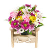 Slice of Nature Garden Chair , Mixed Flower and Chair Gift Set from America Blooms - America Delivery.