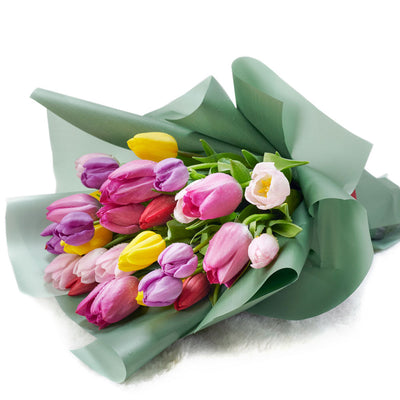 America Blooms Flower Delivery - America Blooms Delivery Flower Gifts - Pink Tulip Bouquet