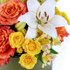 The Summer Glow Mixed Arrangement features a selection of beautiful roses, lilies, daisies, alstroemeria and carnations in a sleek designer box – ready to be delivered to your loved ones on any special occasion, from America Blooms - America Delivery.