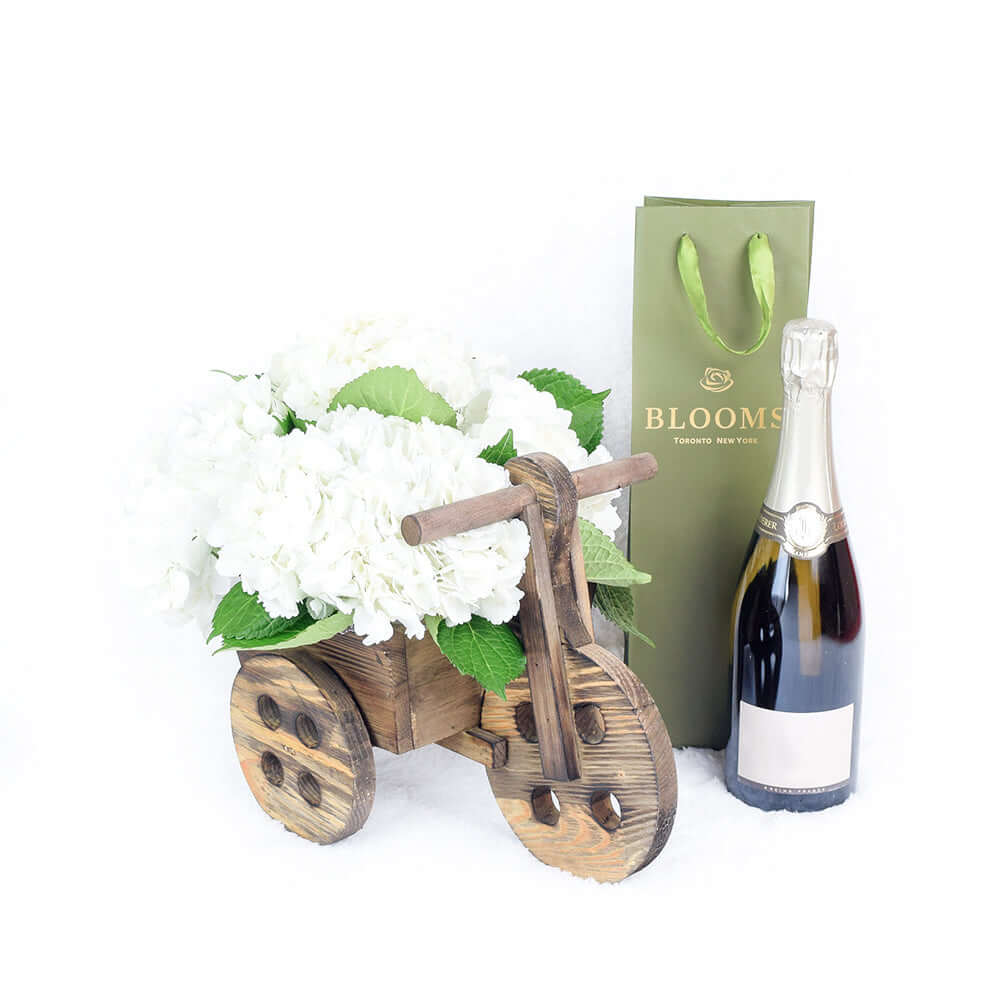 Tuscan Countryside Flowers &amp; Champagne Gift, from America Blooms - America Delivery.