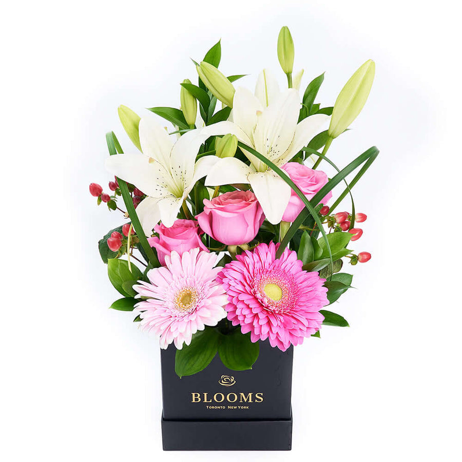 Vivid Mixed Floral Arrangement – Floral Gift Boxes– America Blooms Delivery